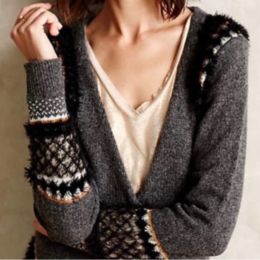 Anthropology Sleeping On Snow Cardigan